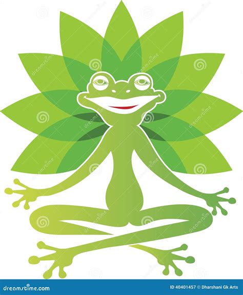 Frog Yoga Stock Vector Image Of Animal Frogs Background 40401457