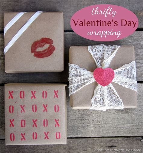 Thrifty Valentines Wrapping Valentines Diy Valentines Day Diy Diy