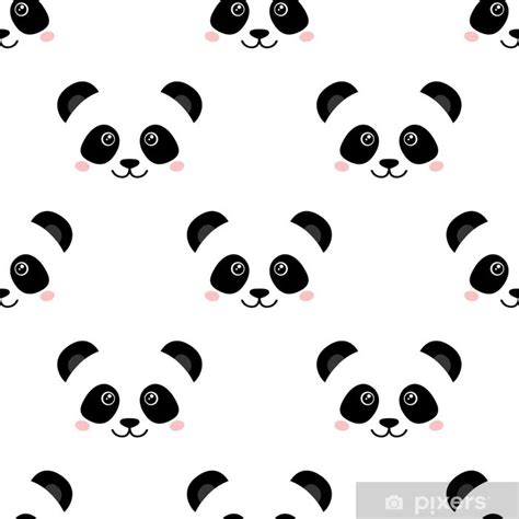 Fotomural Panda linda cara. Fondo de pantalla transparente • Pixers ...