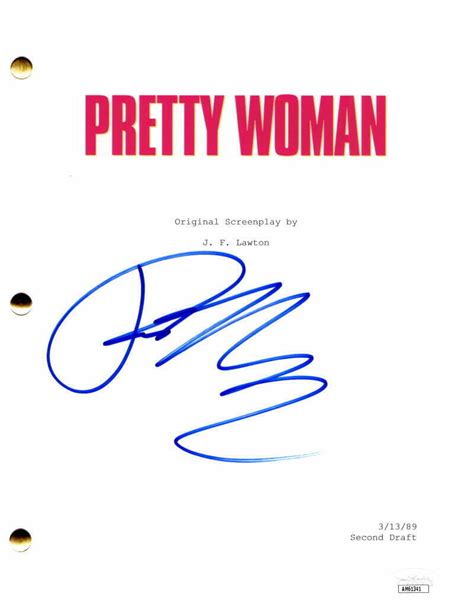 Richard Gere Signed Autograph Pretty Woman Movie Script W Julia