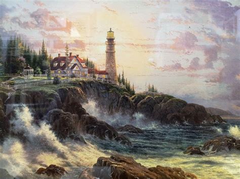 Clearing Storms By Thomas Kinkade Signed Baterbys Art Gallery