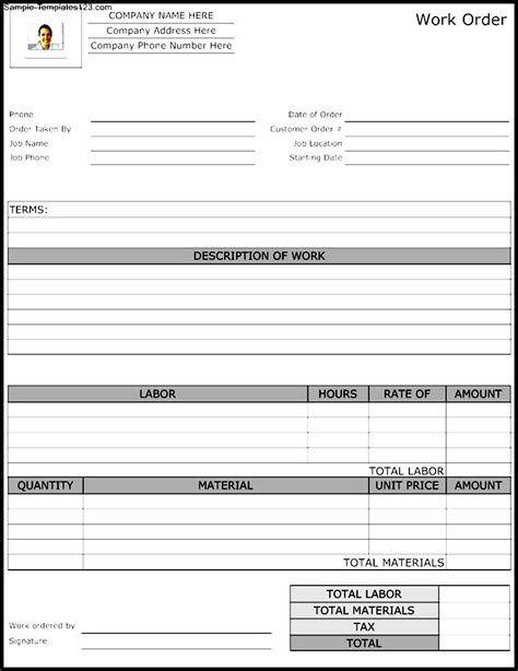 This is why a smart department head in a maintenance department should use a free work order form excel template. Maintenance Work Order Form Template - Sample Templates ...