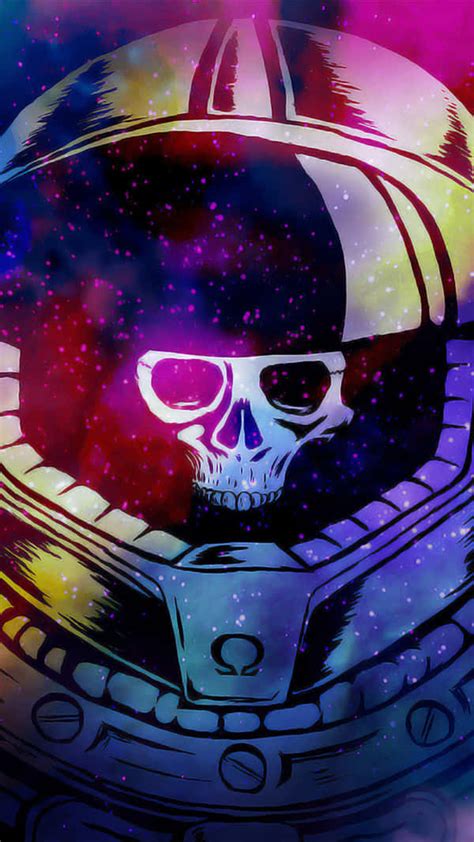 download experience the magic of a galaxy skull wallpaper