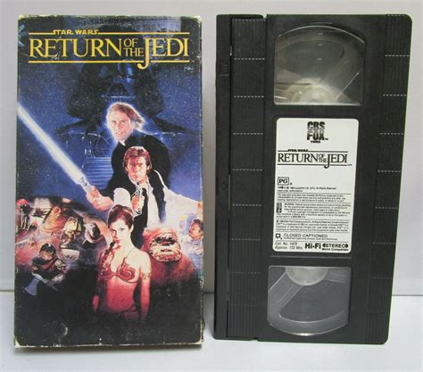 Vintage 1983 Star Wars Return Of The Jedi Red Label Vhs Video Tape