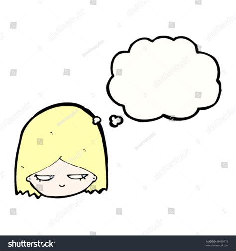 Cartoon Moody Blond Girl Stock Vector Illustration 86019775 Shutterstock