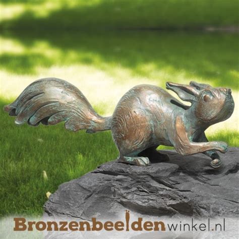 Bronzen Eekhoorn Beeld Bbw Eekhoorn Grote Harten Brons