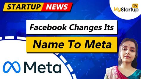 Facebook Changes Its Name To Meta Mystartuptv Youtube