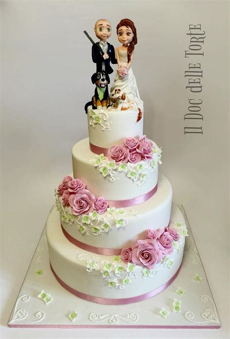 roses wedding cake decorated cake by davide minetti cakesdecor