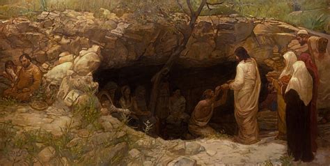 Christ Among The Lepers Painting By J Kirk Richards