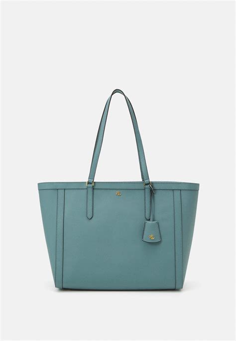 Lauren Ralph Lauren Clare Tote Large Handbag Stormy Sealight Blue
