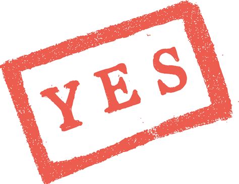 Grunge Yes No Stamp Png Transparent