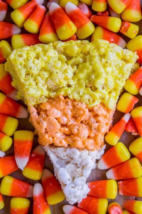 This Candy Corn Rice Krispies Treat Is The Perfect Halloween Dessert