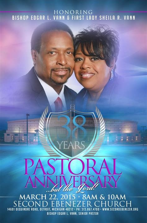 38th Pastoral Anniversary Pastor Anniversary Anniversary
