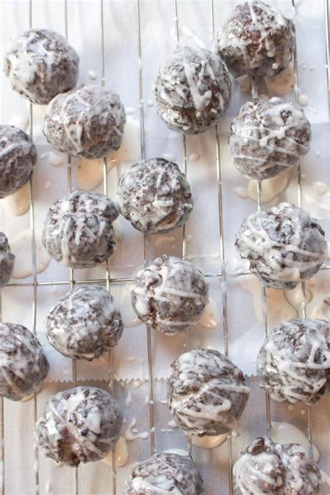 Glazed Chocolate Munchkins Donut Holes Served From Scratch