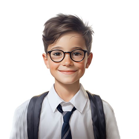 Ai Generated Portrait Of Student Png Background 34825280 Png