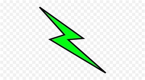 Green Lightning Clipart Lightning Bolt Icon Green Emojilightning