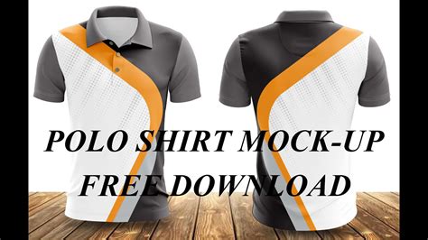 Polo Shirt Mock Up Free Download Mock Up For Full Sublimation Printing Youtube