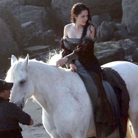 Kristen Stewart Goes Bareback On Snow White Set E Online