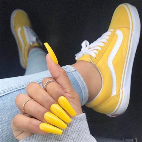 Pin By Lauren On Cute Shoes Yellow Vans Shoes Vans Shoes