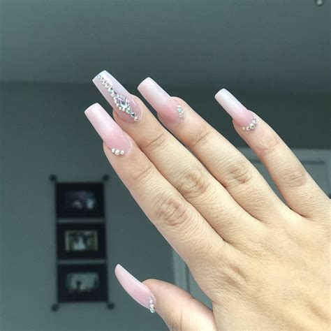 Medium Acrylic Medium Tapered Square Nails Jamies Witte