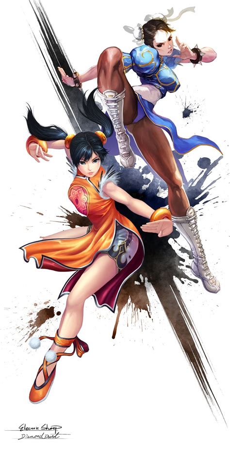 chunli and xiaoyu by zsxcmax on deviantart street fighter characters street fighter art