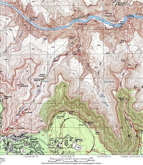 Grand Canyon South Rim Trail Map South Carolina Map