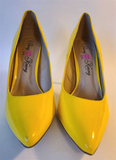 Penny Loves Kenny Women Opus Pf Platform Yellow Paten Gem