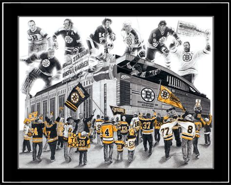 Big Bad Bruins Limited Edition Print Bruins Detroit Red Wings