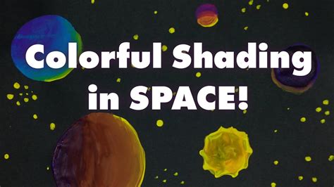 Colorful Shading Painting An Outer Space Picture With Chromatic