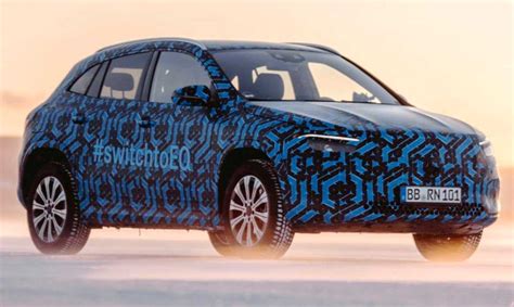 Mercedes Eqa Teased Testing In The Snow