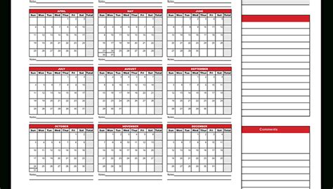 2021 Attendance Calendar Calendar Template Printable