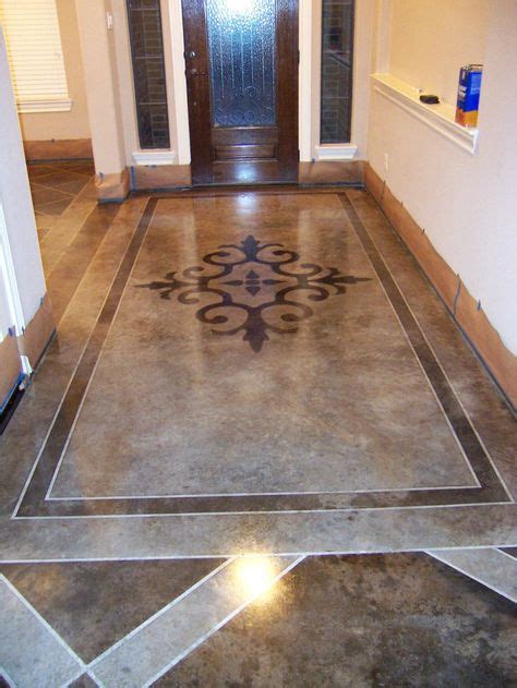 11 Grey Stained Concrete Floors Ideas Concrete Floors Stained