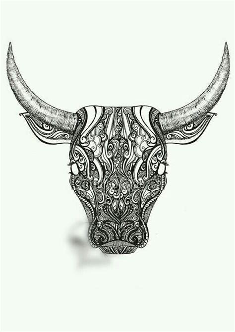 Bull Tattoo Idea Taurus Zentangle Tattoo Drawings Body Art Tattoos Tatto Viking Taurus