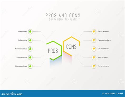 Pros And Cons Comparison Vector Template 162522087