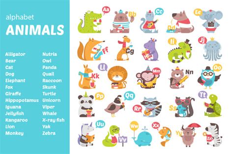 Alphabet Animals ~ Illustrations On Creative Market