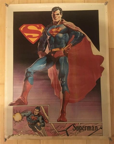 Late 70s Vintage Superman Poster 17 12 X 23 2061141557