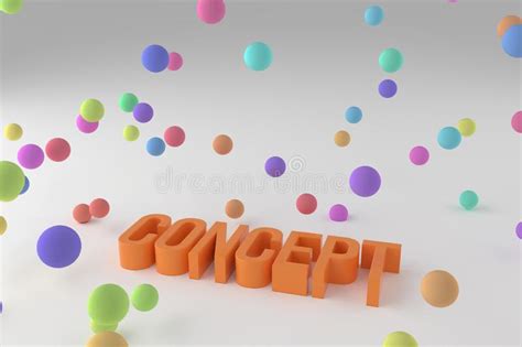 Concept Business Conceptual Colorful 3d Rendered Words Rendering Cgi
