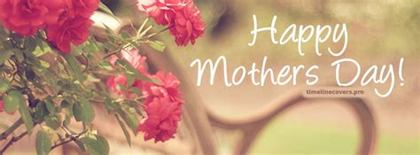 Happy Mothers Day Red Flowers Facebook Cover Photo