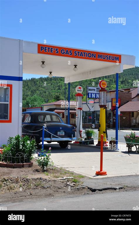 Petes Gas Station Museum In Williams Arizona Old Route 66 Town Stock