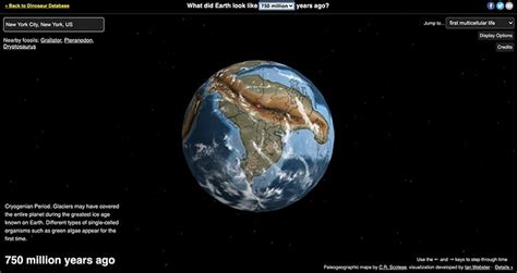 Interactive Map Ancient Earth Shows Earth Over Millions Of Years