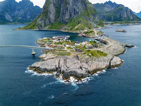 My Campervan Shot From Drone Lofoten Islands Norway Amazing Trip R