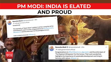 Exceptional Says Pm Modi After Rrr And The Elephant Whisperers Win