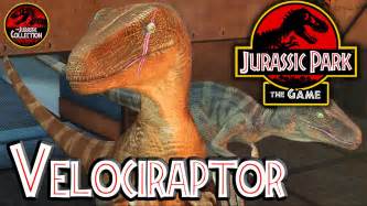 Jurassic Park The Game Velociraptor Behind The Scenes Youtube