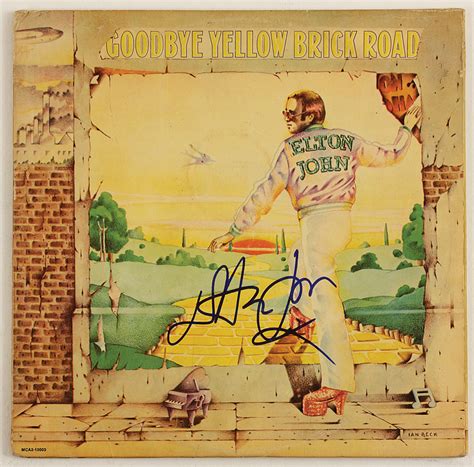 The initial sessions for goodbye yellow brick road were due to take place in jamaica, where the rolling stones had recently recorded their goats head soup lp. Lot Detail - Elton John Signed "Goodbye Yellow Brick Road ...