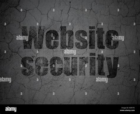 Privacy Concept Website Security On Grunge Wall Background Stock Photo