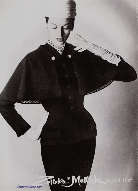Couture Allure Vintage Fashion Zelinka Matlick Suit Two Ways 1956