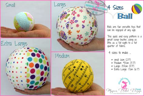 Fabric Ball Sewing Pattern 4 Sizes Etsy Australia