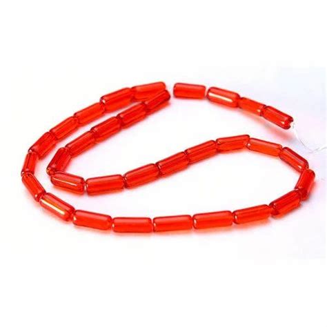 10mm Red Tube Beads At Best Price In Sikandra Rao By Sun Light Glass