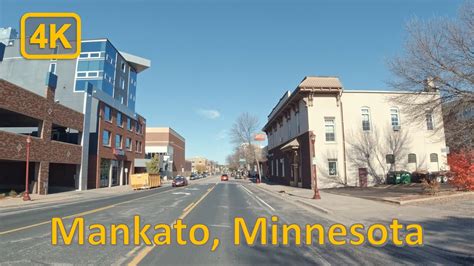Driving In Downtown Mankato Minnesota 4k60fps Youtube