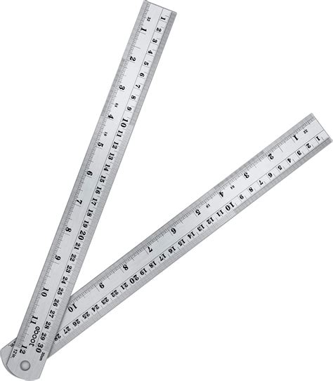 Eboot Stainless Steel Ruler 12 Inch And 12 Inch Metal Rule Kit With